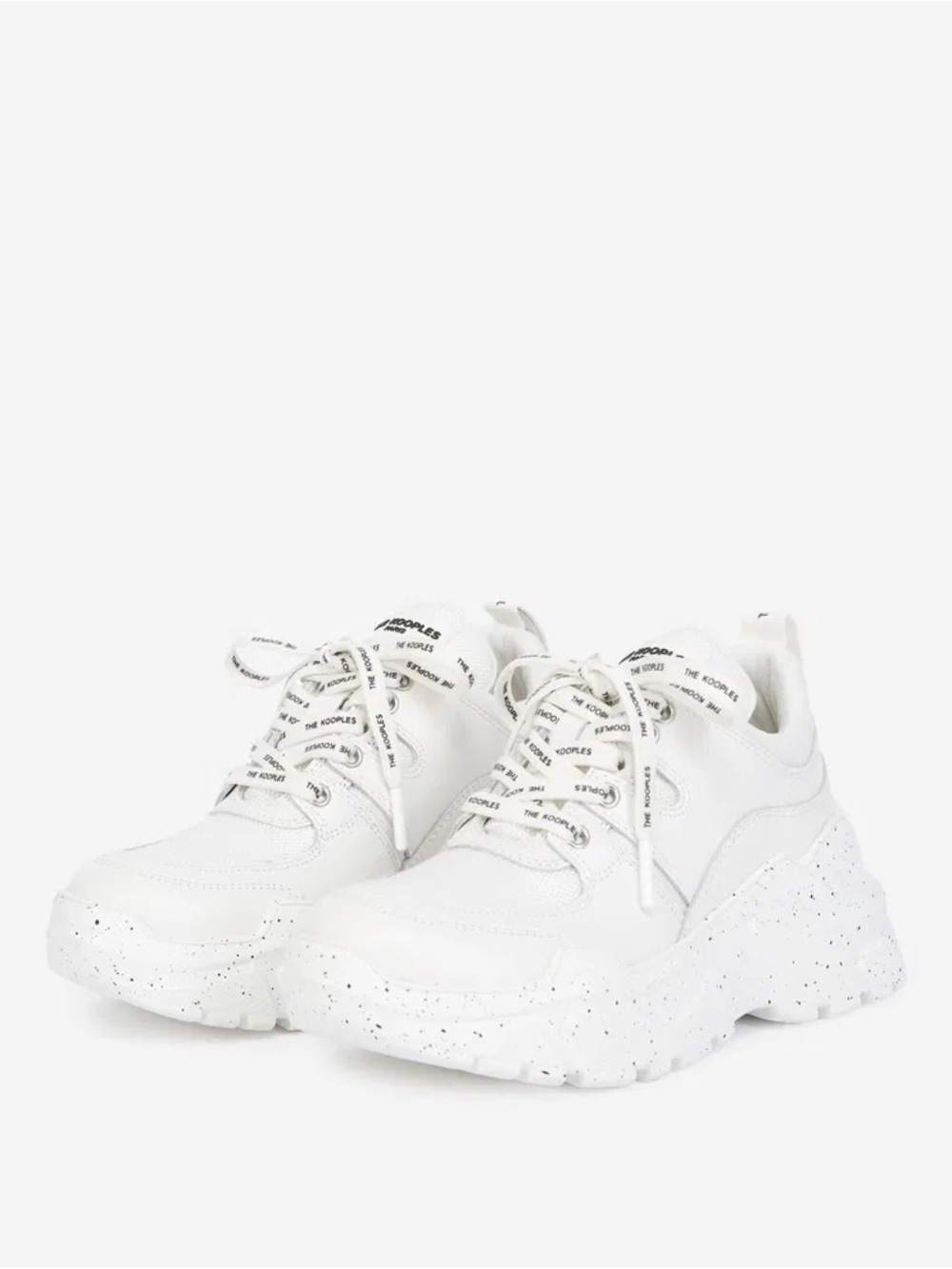 The Kooples White Leather Chunky Sneakers EU 40 | Box & Dust Bag
